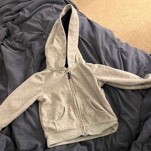 6-9m gray simple joys zip up hoodie